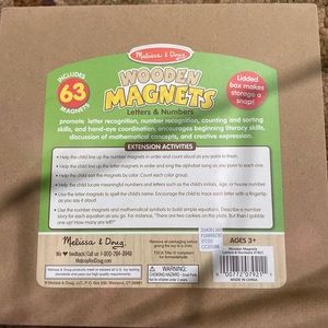 Melissa & Doug Wooden Magnets: Letters & Numbers!